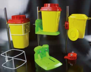 Safety containers holder green